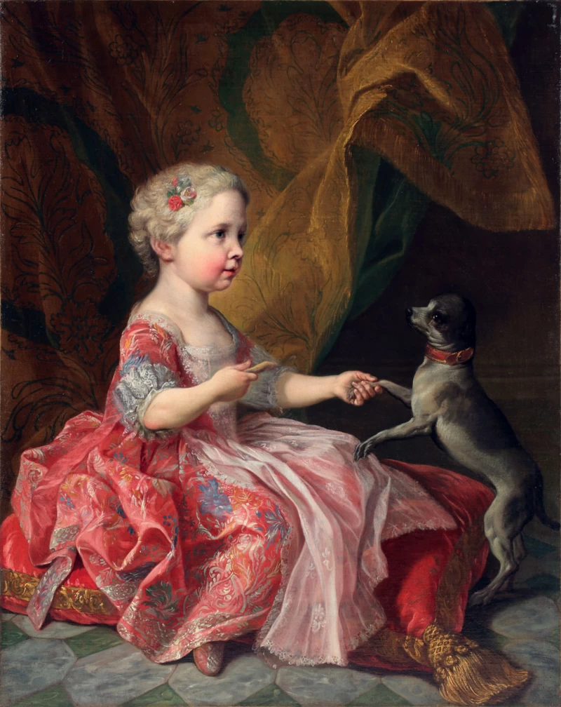 Ritratto di Maria Felicita di Savoia (1730 - 1801), figlia di Carlo Emanuele III di Savoia